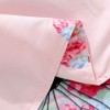AShanlan Girls' Pink Butterfly Bed Linen, 135 x 200 cm,