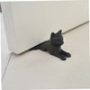 STOBOK Cast Iron Cat Shape Door Stopper Heavy Duty Wedge