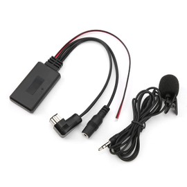 Bluetooth AUX Adapter, Car Radio Microphone with AUX Audio Cable Bluetooth 5.0 Replacement for Pioneer Radio IP Bus