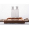 4 x 150ml Empty Clear Travel Bottles with Flip Lid