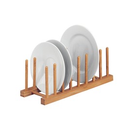Zeller 25278 Plate Rack 34 x 12.5 x 12 cm Bamboo
