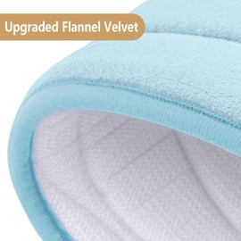 Buganda Memory Foam Bathroom Rug Mat 47x24, Extra Soft and Absorbent Bath Mats, Non-Slip and Machine Washable Bath Rugs for Bathroom Floor,Tub and Shower, Sky Blue