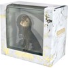 Sandicast Small Size Brown Labradoodle Sculpture, Sitting