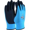 UCI AQUATEK Latex Waterproof Fully Coated Grip Work Gloves Blue