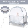 L RUNNZER Crib Tent Crib Net to Keep Baby in,