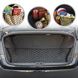 Envelope Style Automotive Elastic Trunk Mesh Cargo Net for Subaru Legacy 2020-2025 - Premium Trunk Organizer and Storage - Luggage Net for Sedan - Car Organizer for Subaru Legacy