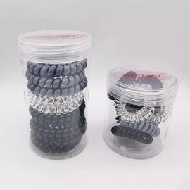WECTORY Gomas Para El Pelo En Espiral De Plástico Wectory, En Espira