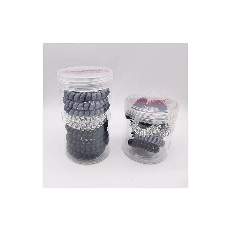 WECTORY Gomas Para El Pelo En Espiral De Plástico Wectory,