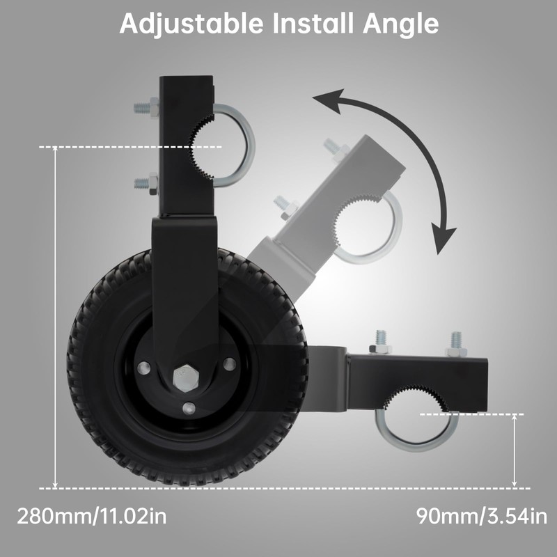 Gate Wheel 8 inch Under Mount Farm Gate Caster with