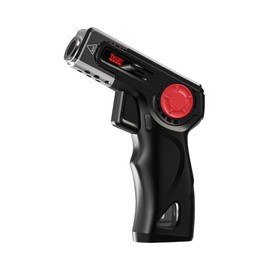 Yocan Red Rush Butane Torch Refillable Kitchen Lighter with Safety Lock and Adjustable Flame for Desserts Creme Brulee and Baking (Black), Regular