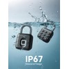 NexusLab Smart Fingerprint Padlock with TUYA App Control, IP67 Waterproof,