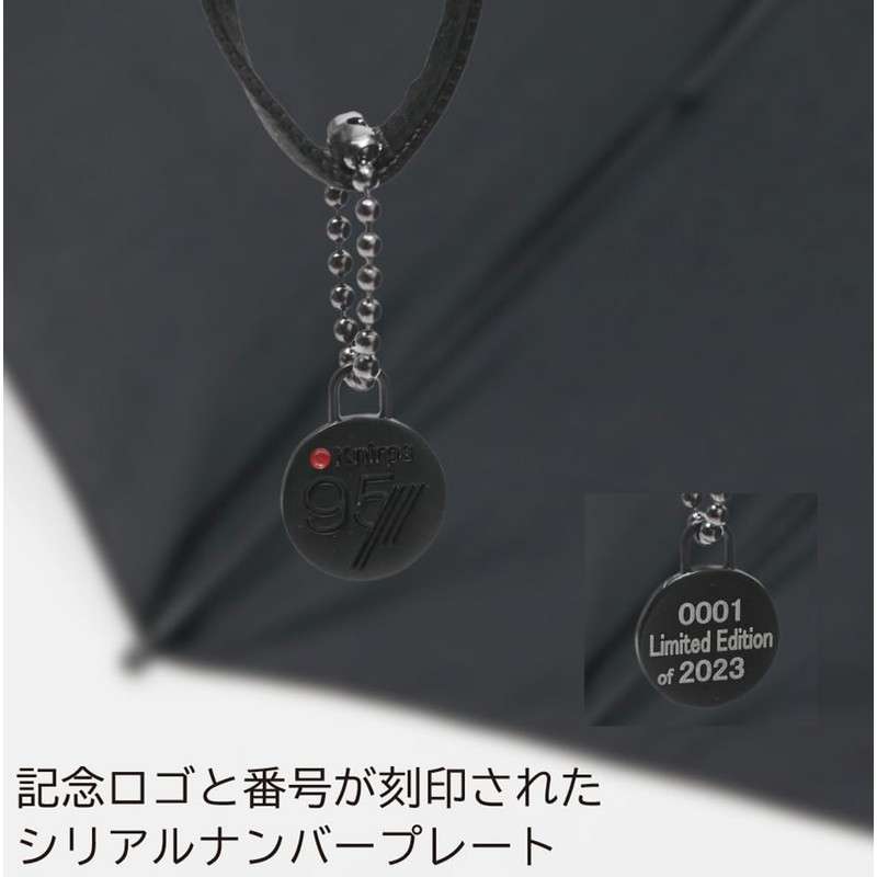 Knirps T.220 95 Years Black One-Touch Auto Open and Close