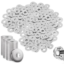 Pack of 150 Washers M4, 304 Stainless Steel Washers Flat, Flat Body Washers, Washers, Rustproof Flat Washers for Screws & Nuts & Threaded Rod