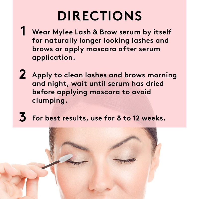 Mylee Enhancing Eyelash Serum for Lashes and Brows - Natural