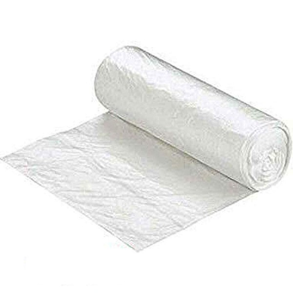 Ox Plastics Trash Can Liners Rolls Bags-Bulk Contractor, Heavy-duty Recycling Garbage Bags-Perfect Commercial Use Anywhere- 7-10 Gallon & 6M Thick, Clear 24”x33”(1000 Bags Per Case)