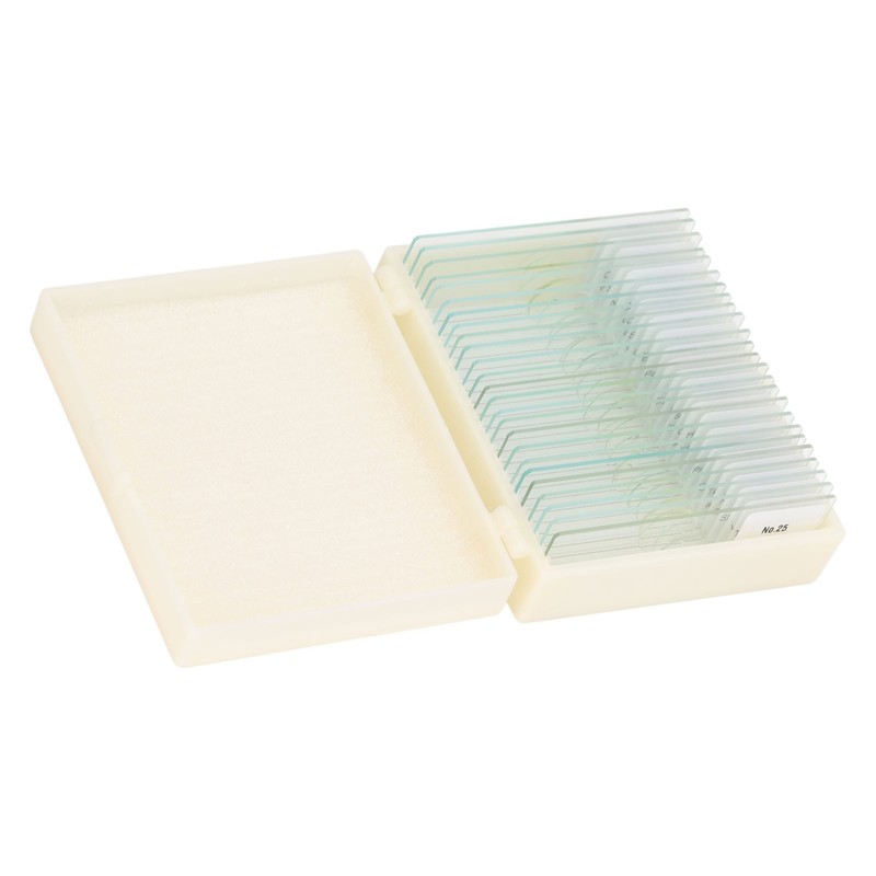 25PCS Microscope Slides Optical Glass Cover Transparent Slide Set for