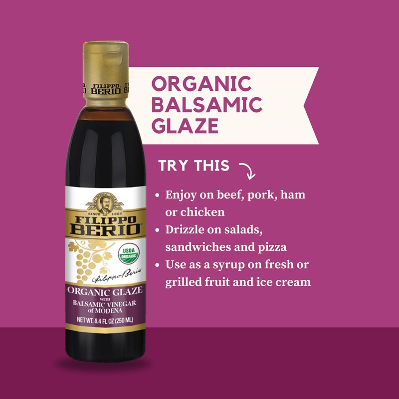 Filippo Berio Organic Glaze with Balsamic Vinegar of Modena 8.4