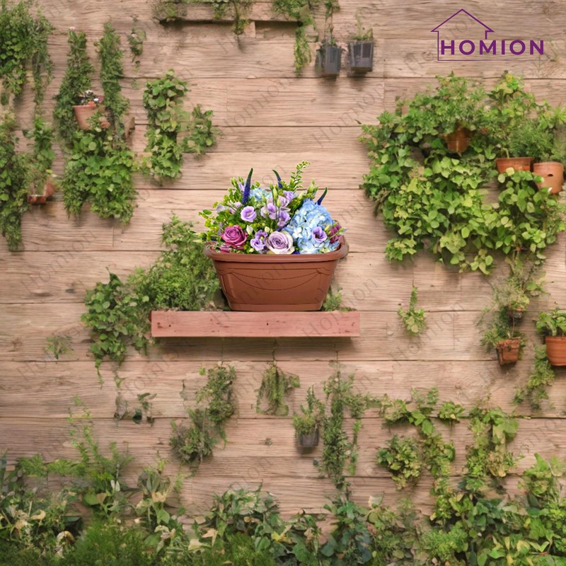 HOMION 31cm Venetian Wall Planter Hanging Basket Flower planter Plastic