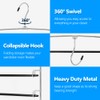 Pants Hangers 3 Pieces,5 Tier Closet Organizers and Storage Clothes