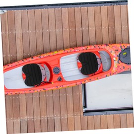 Gogogmee Comfortable Padded Kayak Seat Cushion Lightweight Paddling Pad for Canoe Fishing and Boat Black Ergonomic Design for Enhanced Comfort