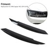 2PCS Car Headlight Eyebrows Carbon Fiber Style Left Right Replacement