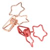 100 Pcs Binder Clips Hollow Cute Star Shape Sturdy Metal