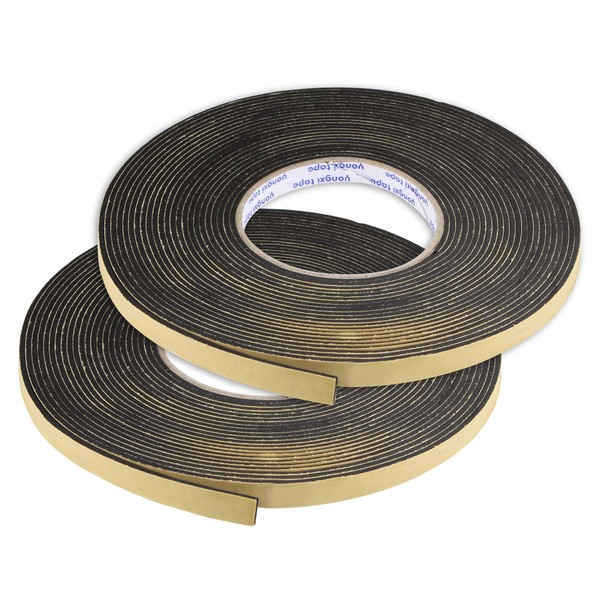 uxcell Sealing Foam Tape 10mm Wide 2mm Thick 10m/32.8ft Long,