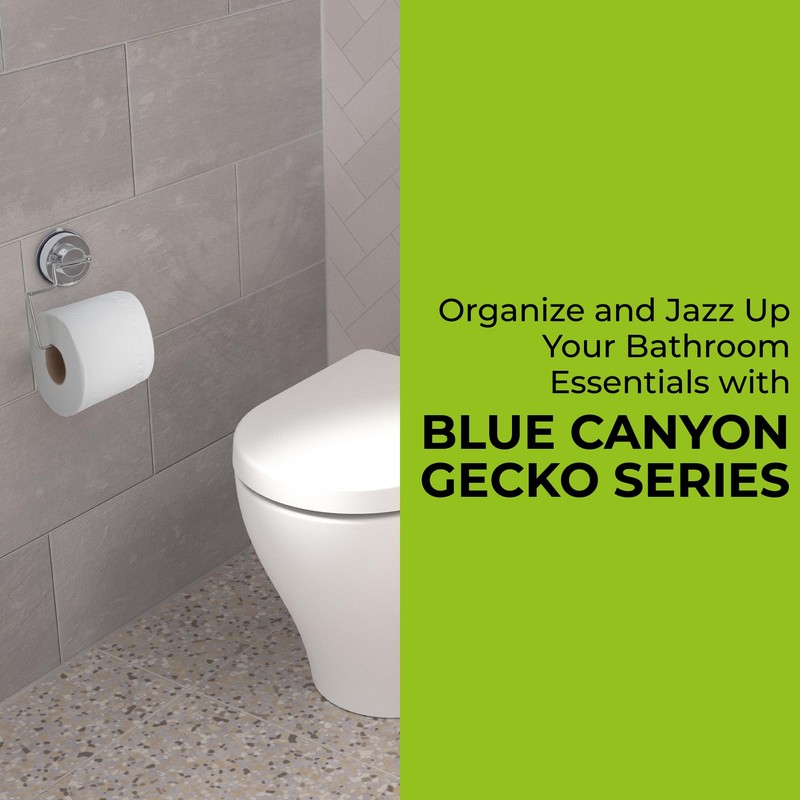 Blue Canyon Gecko Toilet Roll Holder, Shower Caddy with Quick