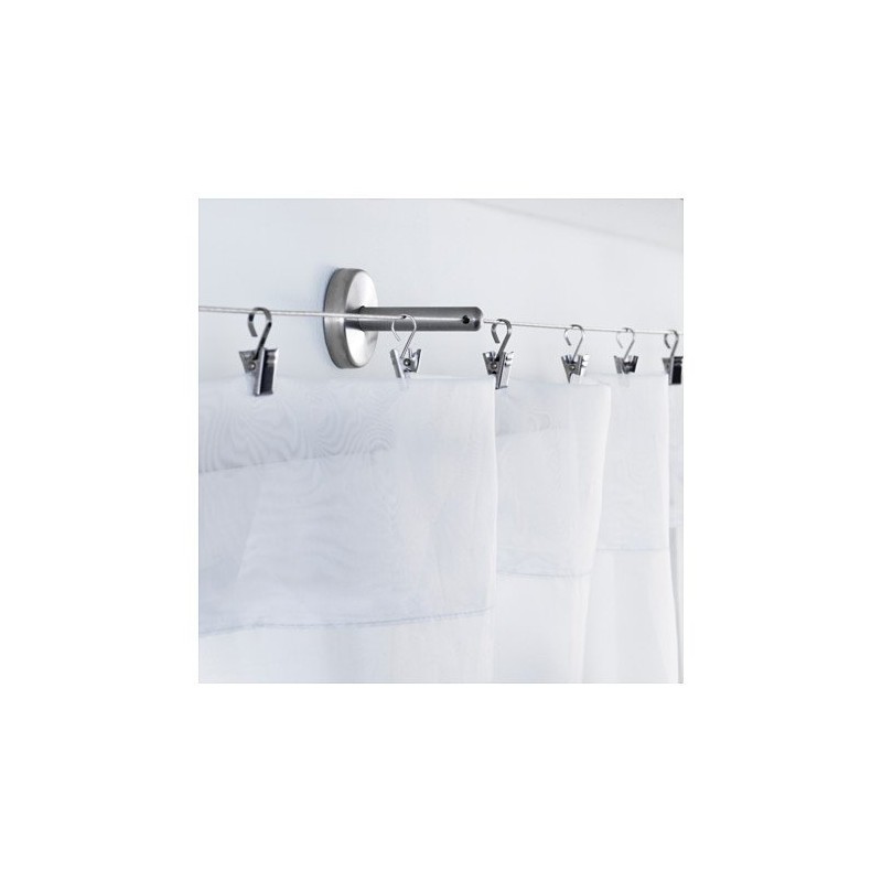 Dignitet Stainless Steel Support/Corner Fixture for Curtain Wire Pack of