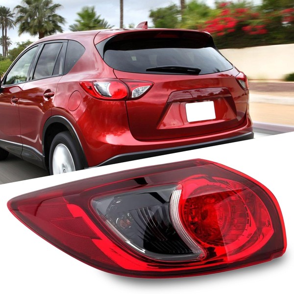 Left Driver Side Tail Light Assembly Compatible With 2013-2016 Mazda