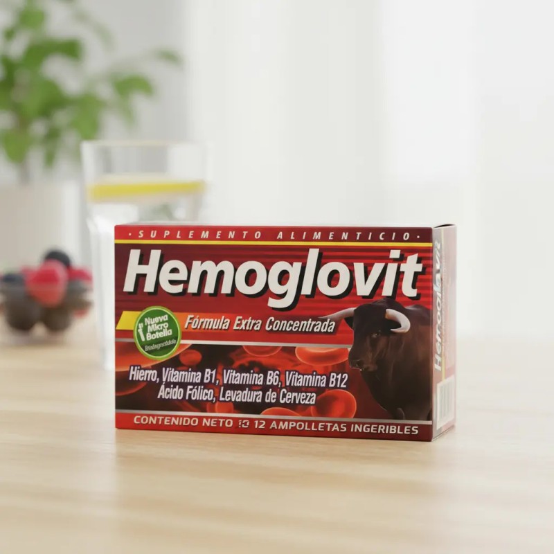 Hemoglovit Suplemento Alimenticio Con Hierro Vitamina B12