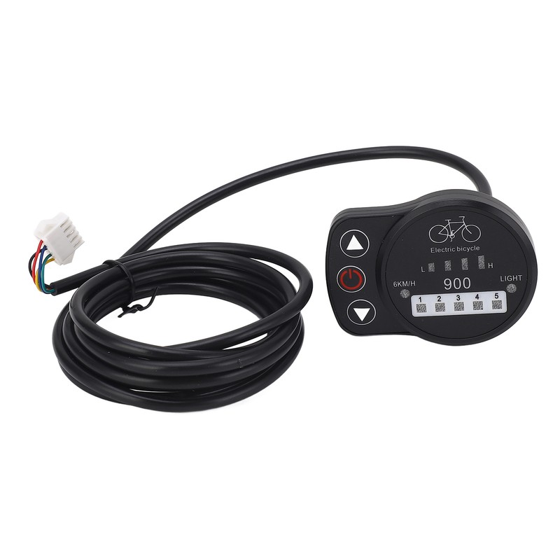 36V 48V Electric Bike LED Meter Speed Battery Power Headlight