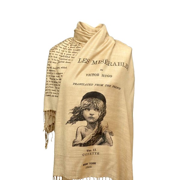 Les Misérables by Victor Hugo Shawl Scarf (English version)