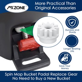 MXZONE Easy Mop Pedal Broom Spin Replacement One Way Clutch Bearing Bucket Gear Sprockets Repair Fit for OCeda Velida and Market 90% Spin Mop and Bucket, Mop Gears, 2 Pcs