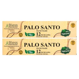 Bless-International-Palo-Santo 100%-Natural-Handmade-Incense-Sticks Organic-Chemicals-Free-for-Relaxation-Positivity-Yoga-Meditation 12-Inches-1-Hour-Plus-Burning-Time-150-Sticks-14-OZ