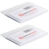 Alpine Swiss SET OF 2 Clear Plastic Wallet Inserts 12