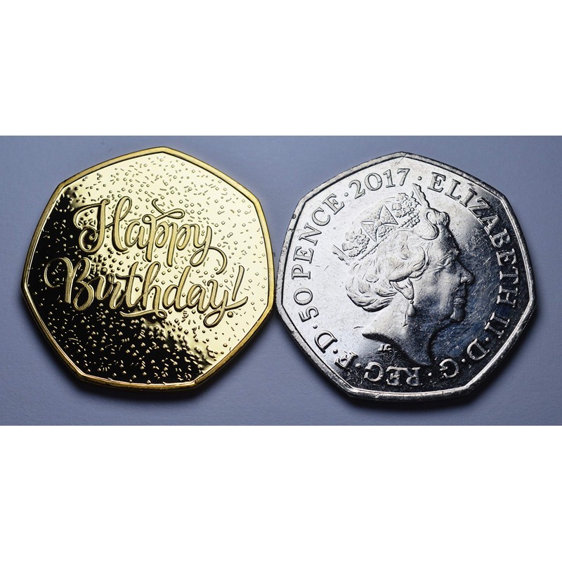 The Commemorative Coin Company 50th Birthday 24ct Gold Commemorative. Unique