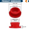 CheeMuii 12 PCS Hubcap Rubber Plugs 1-1/8" Wheel Fit for