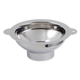 RSVP International Endurance Canning Collection Non-Reactive 18/8 Stainless Steel, Dishwasher Safe, Funnel, Wide Mouth, 2-3/4"