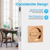 AST Square Pocket Door Lock with Edge Pull, Sturdy Privacy