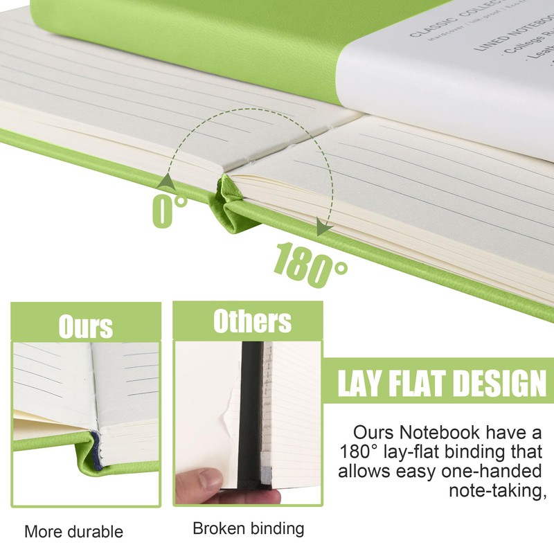 EMOMAS Lined Journal Notebook – Hardcover Notebook for Men &