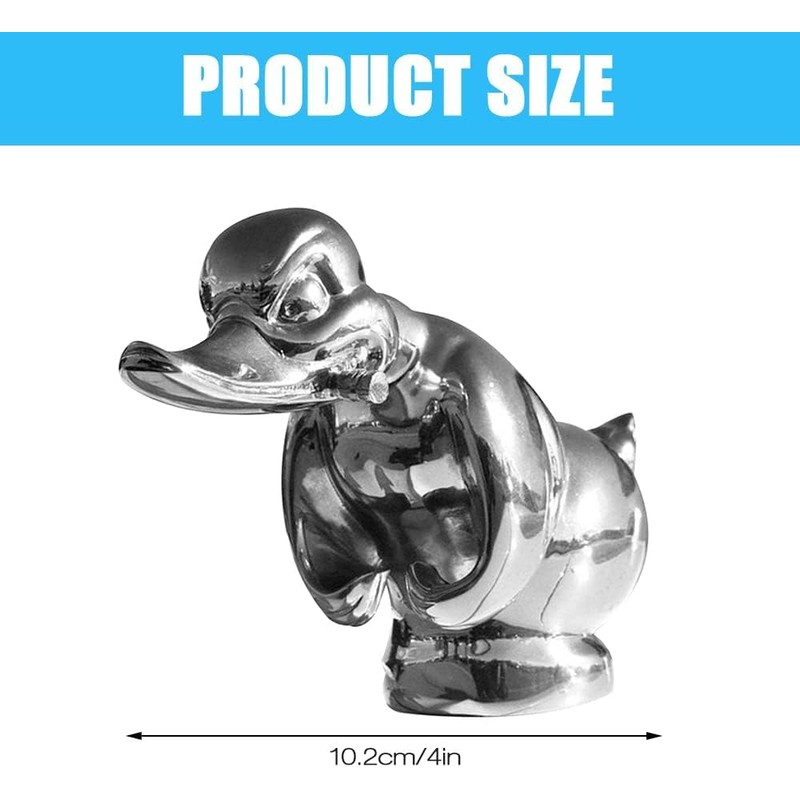 LATRAT Angry Duck Radiator Figure, Angry Duck Car Bonnet Ornament,