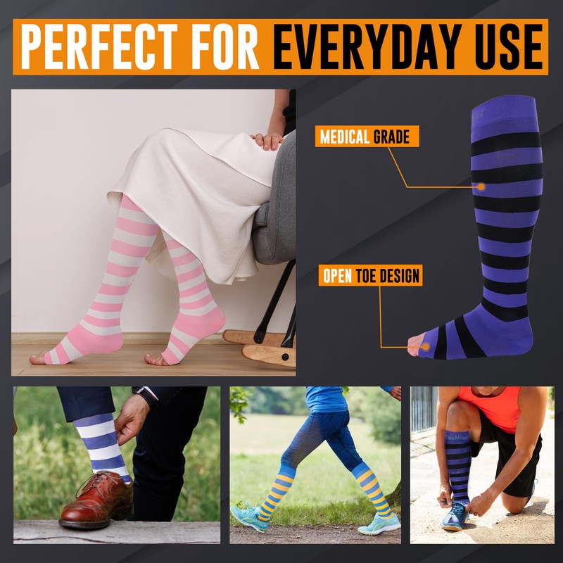 Doc Miller Compression Socks for Pregnant Women – Wide Calf,