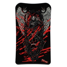 BIKE-label Tank Pad 3D Motorcycle Sticker Small Tank Guard Skull Death Black Red X503721VA