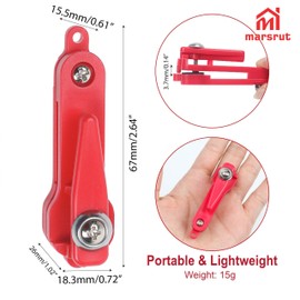 8 Pcs Planer Board Clips Release, Snap Weights for Trolling Downrigger Fishing Line, Heavy Tension Snapper, Long Line Snaps Straightener, Adjustable Release Clip Weight Outrigger for Offshore (Red)