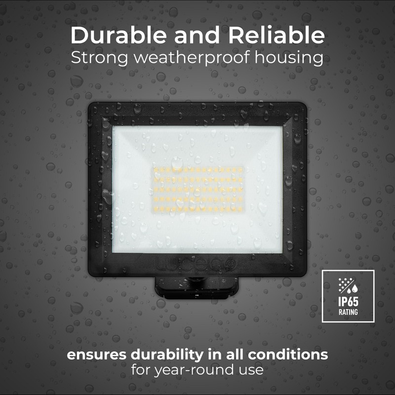 Luceco Outdoor Security LED Floodlight for Driveways, Walkways and Gardens,