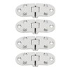 4PCS Door Hinge with Mounting Holes 316 Stainless Steel Hinge