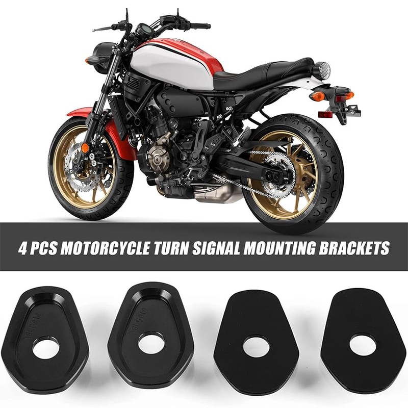 BNOYONERAS Pack of 4 Indicator Brackets for Motorcycle, Motorcycle LED