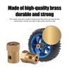 SHALUOMAN 4pcs Hex Coupler 4mm Bore Motor Hex Brass Shaft