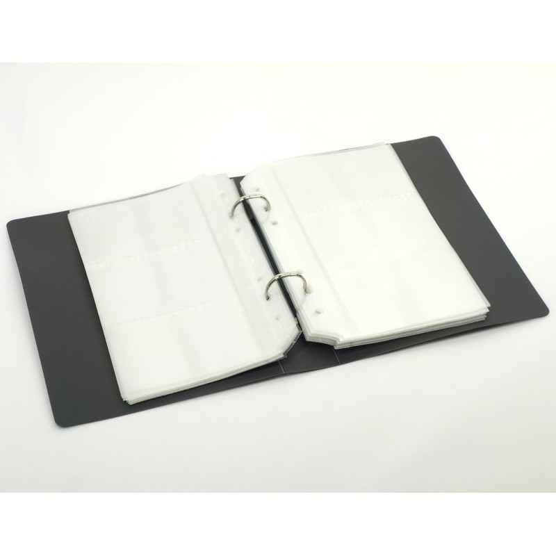 コクヨ ファイル 名刺ホルダー 替紙式 300名 灰 メイ-UR720DM